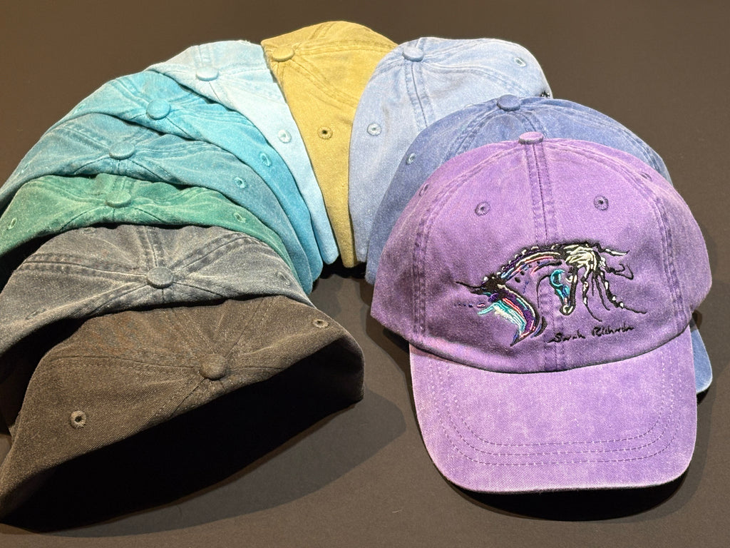Spanish horse embroidered caps