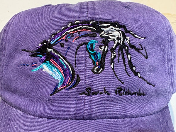 Spanish horse embroidered caps