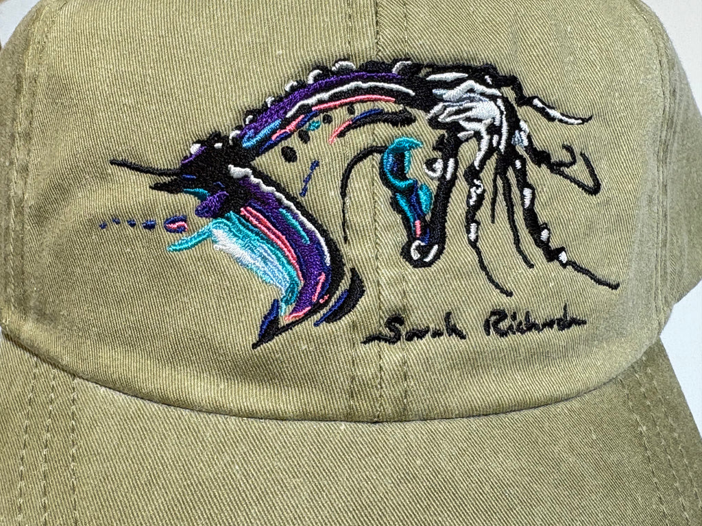 Spanish horse embroidered caps