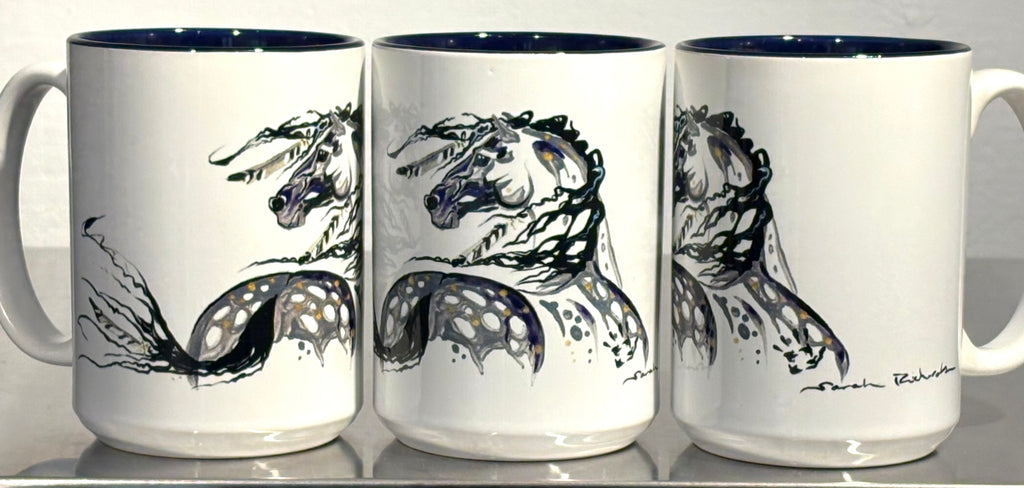 Appaloosa with Feathers coffee mug