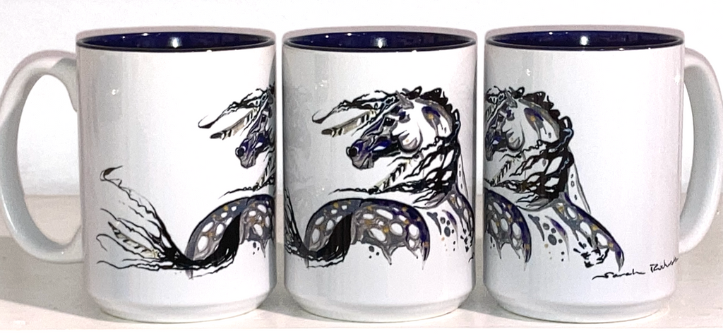 Appaloosa with Feathers coffee mug