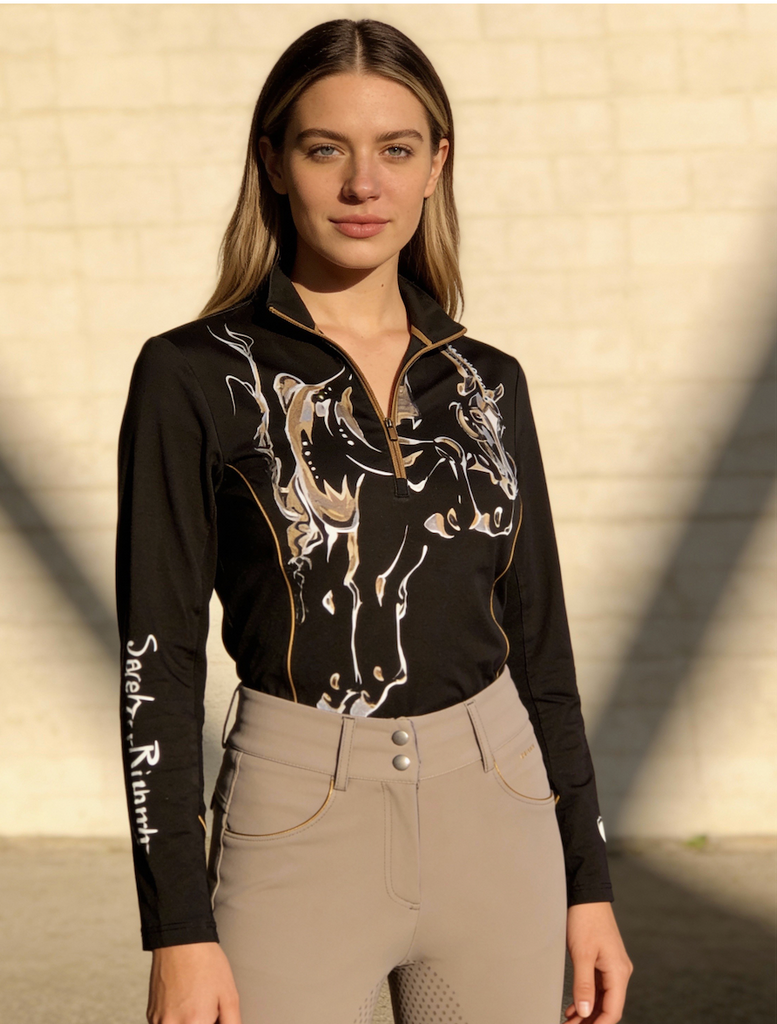 'Dark Chocolate' Arista Equestrian shirt