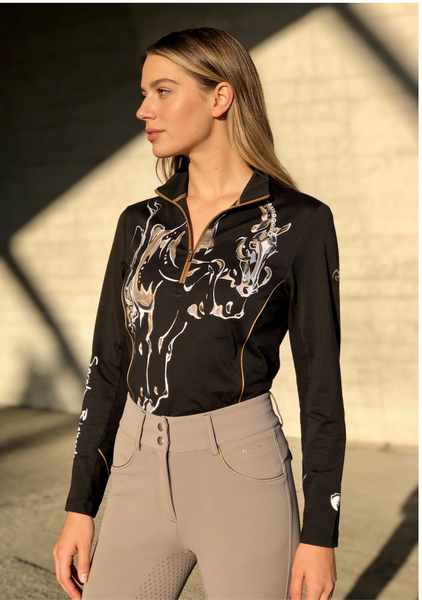 'Dark Chocolate' Arista Equestrian shirt