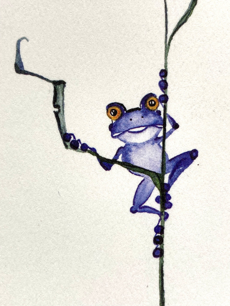 Blueberry (tiny frog) (unframed)