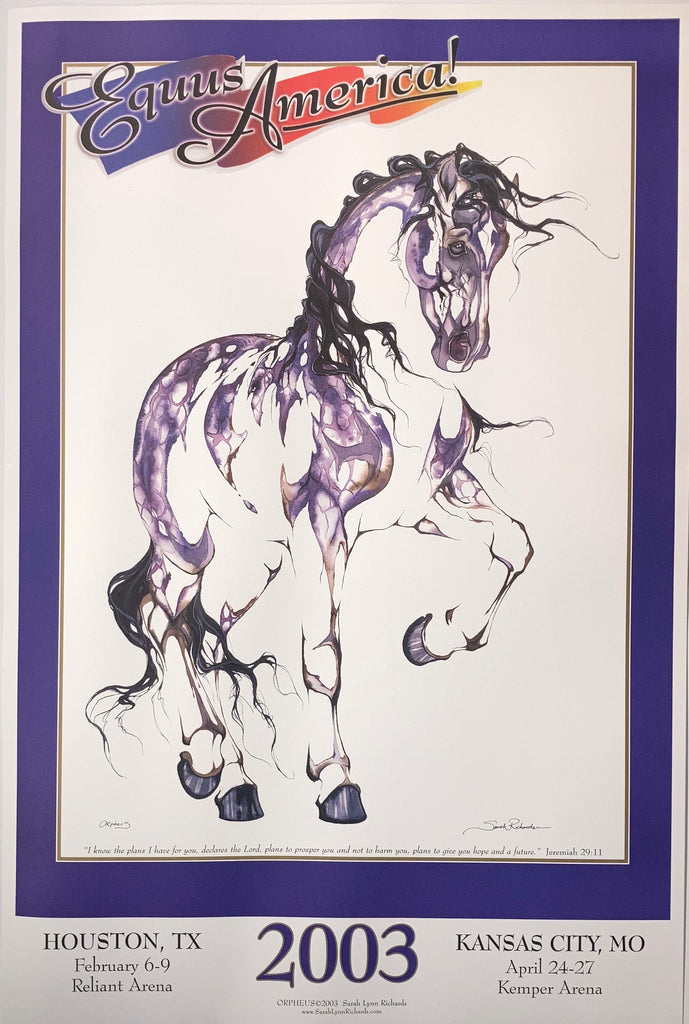 Orpheus, Equus America 2003 poster (unframed)