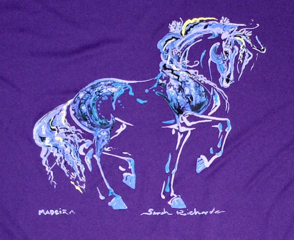 "Madeira" purple athletic long sleeve shirt UNISEX